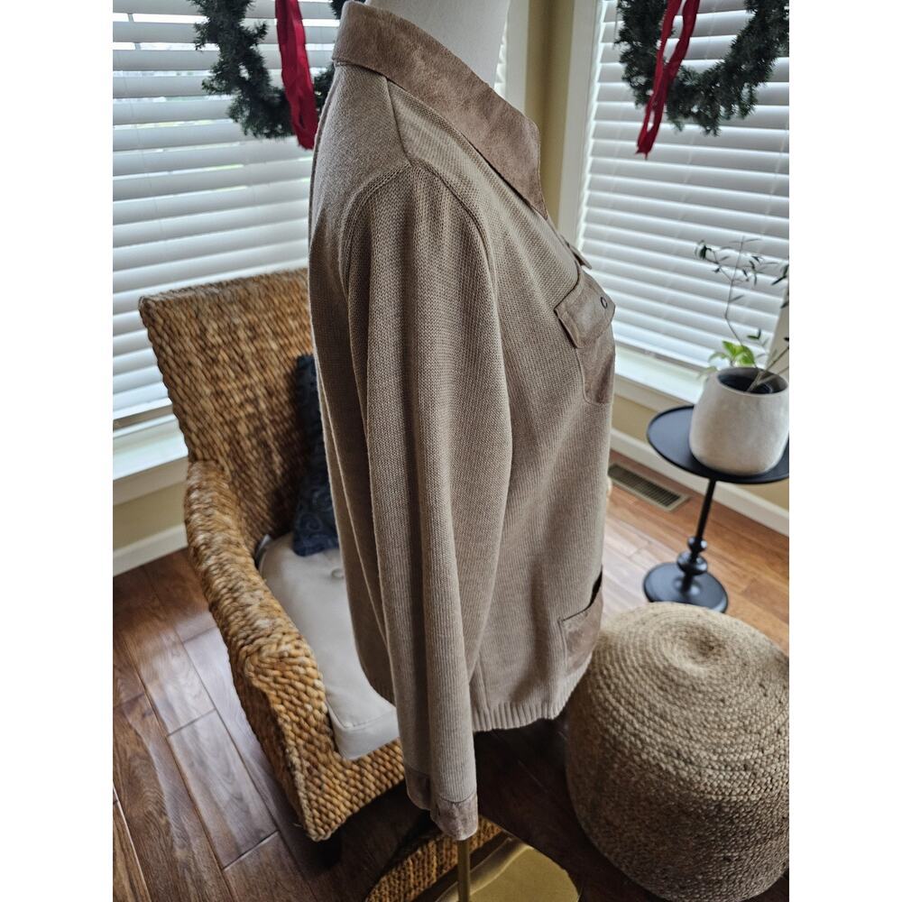 Freya Wool Blend Collared Cardigan Sweater Women's Size M Bohemian Snaps - Picture 2 of 11